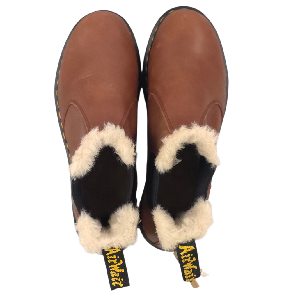 Dr Martens 2976 Leonore Chelsea Boot Womens US 9 Faux Fur Shearling Saddle Tan - Picture 6 of 8